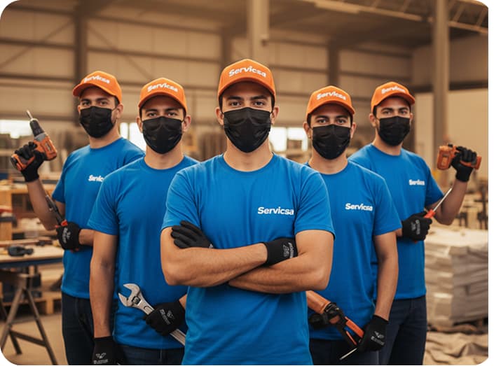 Our professional team working together